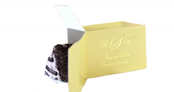 Metallic Gold Cake Box