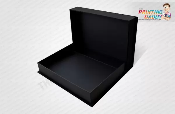 Black Hinged Box with Green Logo The Printing Daddy