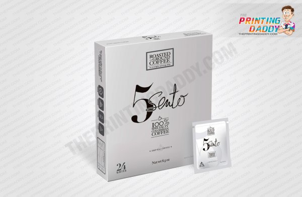 Black & White Printed Slotted Box The Printing Daddy