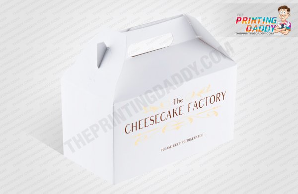Blue Logo Cheesecake Box The Printing Daddy