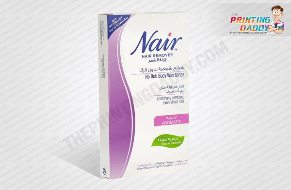 Custom Printed Body Wax Strips Hanger Boxes