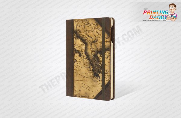 Brown Notebook Box with Side Lid The Printing Daddy