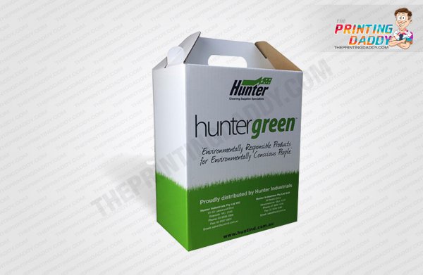 Custom Printed Brown Takeout Gable Boxes