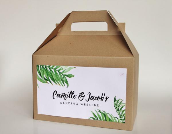 Kraft boxes with handle