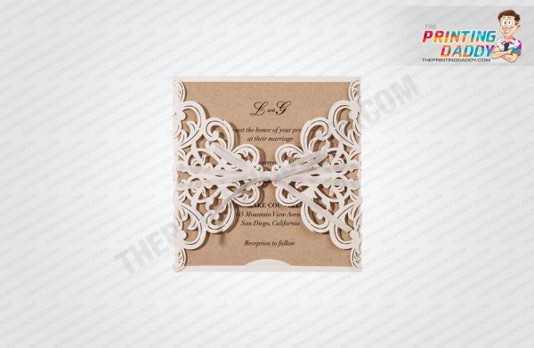 Custom Invitation Card with Insert The Printing Daddy