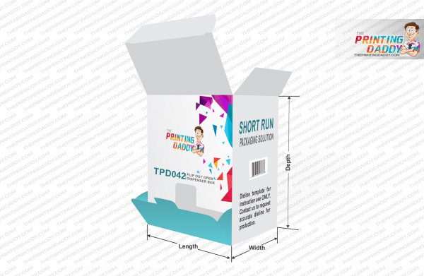 Flip Out Open Despnser Box The Printing Daddy