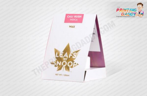 Grey Cannabis Box with Gold Foil Logo The Printing Daddy
