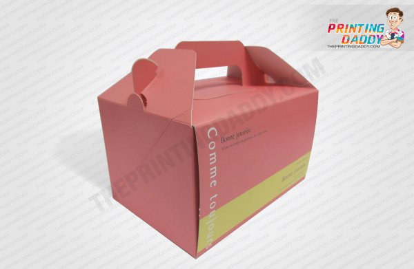 Kraft Cake Boxes with Handle The Printing Daddy