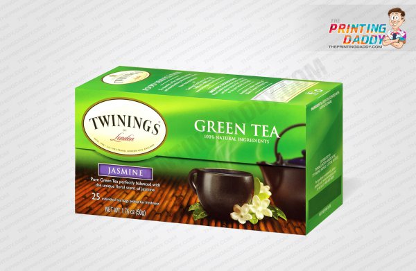 Custom printed Kraft Tea Boxes with Petal Top