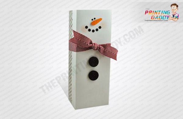 Maroon Holiday Snowman Box The Printing Daddy