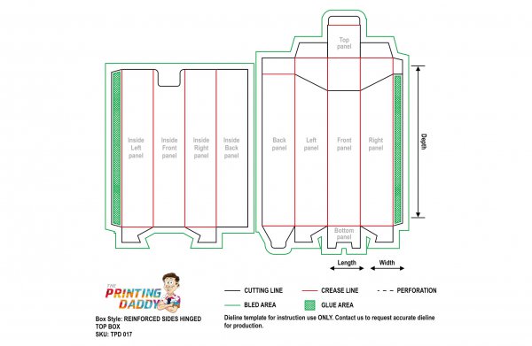 Reinforced Sides Hinged Top Box