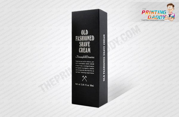 Round Shaped Black Shaving Cream Box The Printing Daddy