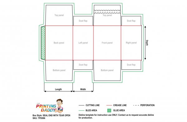 Seal End Box With Tear Open The Printing Daddy