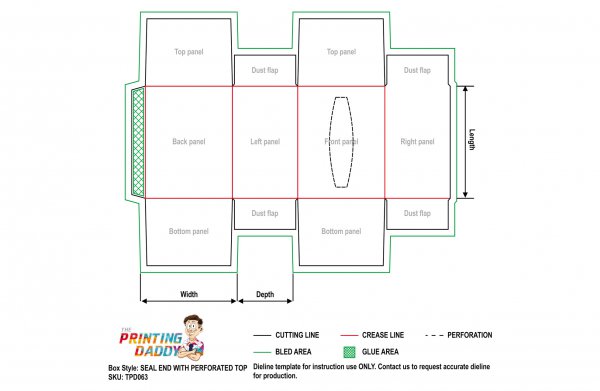 Seal End With Perforated Top The Printing Daddy