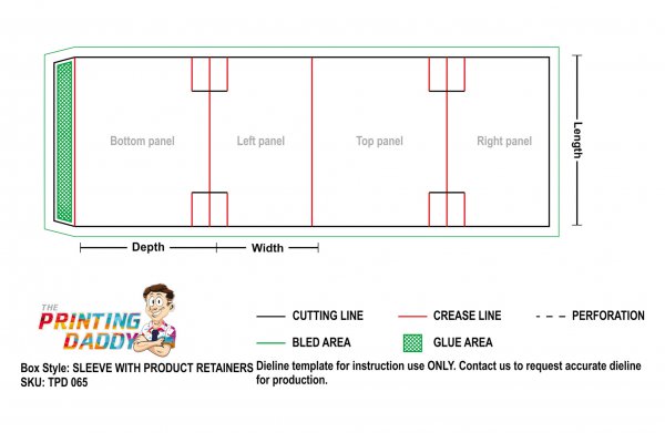 Sleeve With Product Retainers The Printing Daddy