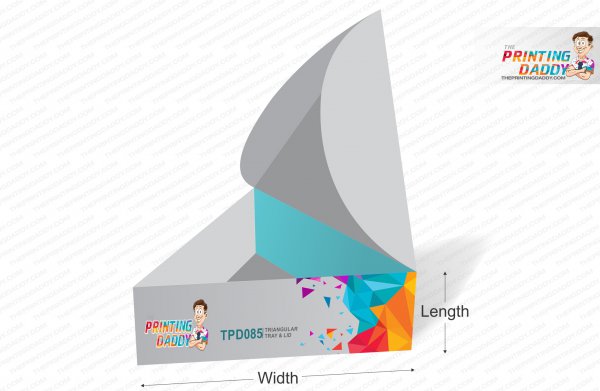 Triangular Tray & Lid The Printing Daddy