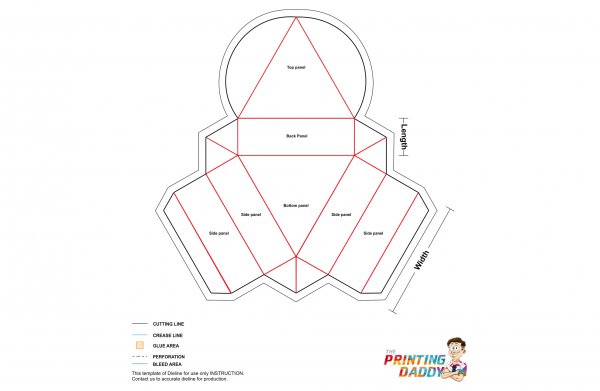 Triangular Tray & Lid The Printing Daddy