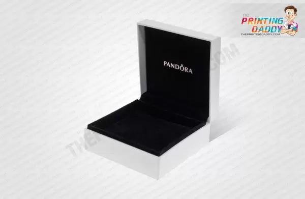White Bracelet Square Box with Logo The Printing Daddy