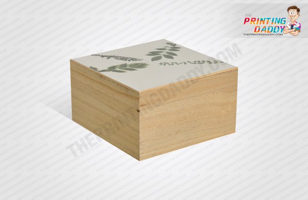 Wooden Hexagon 2-Piece Box The Printing Daddy