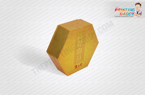 Wooden Hexagon 2-Piece Box The Printing Daddy