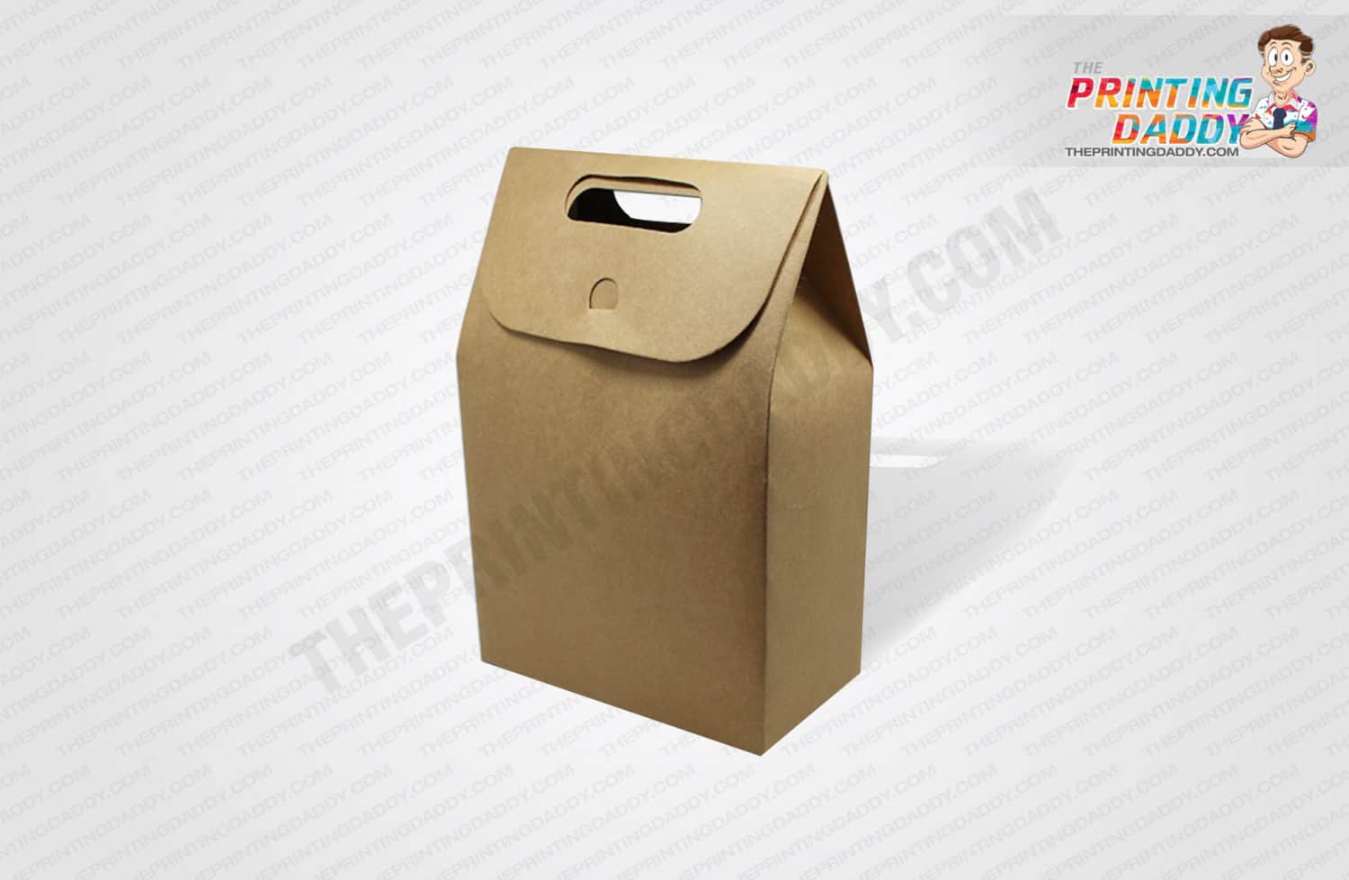 Custom Printed Box Bottom Kraft Bags | The Printing Daddy