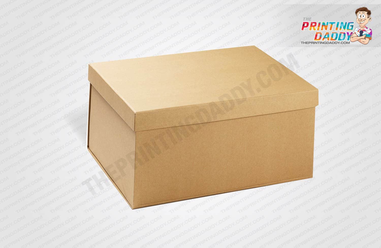 HighQuality Brown Custom Packaging Box with Lid The Printing Daddy