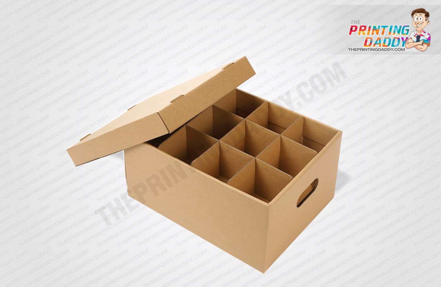 Упаковка из гофрированного картона. Domo Pak Living коробка с разделителями 39х50х24см. Картонные коробки. Картонная коробка с разделителями. Картонная коробка с ячейками.
